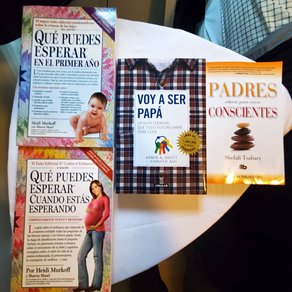 Lot of 4 Spanish Paperback Parenting Guides: Qué Puedes Esperar + Voy a Ser Papá